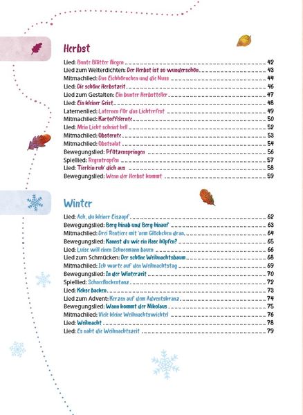 Produktbild: Das Krippen-Jahreszeitenbuch: Lieder zum Mitmachen