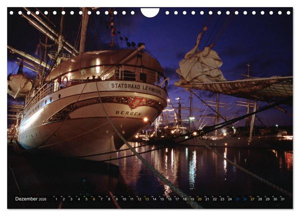 Produktbild: Analoge Fotografie Tall Ships Sail 1995 Bremerhaven (Wandkalender 2026 DIN A4 quer), CALVENDO Monatskalender