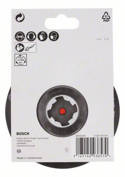 Produktbild: Bosch Accessories X-LOCK St&uuml;tzteller, mit Klettverschluss 115mm 2608601721