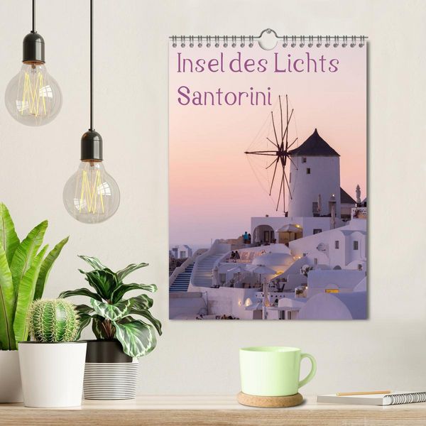 Produktbild: Insel des Lichts - Santorini (Wandkalender 2026 DIN A4 hoch), CALVENDO Monatskalender