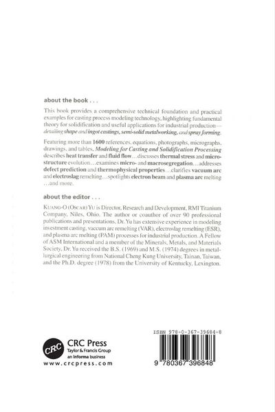 Produktbild: Modeling for Casting and Solidification Processing