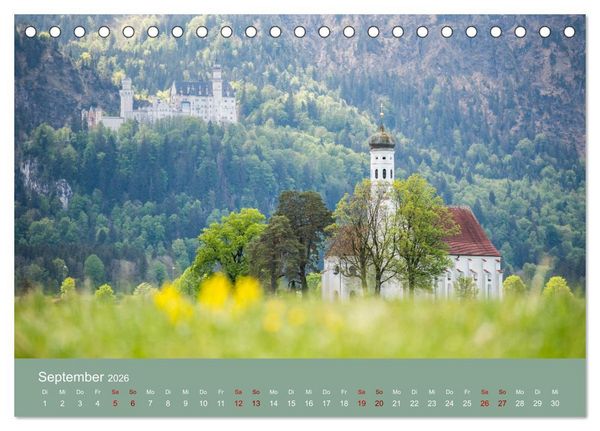 Produktbild: Heimweh Allg&auml;u 2026 (Tischkalender 2026 DIN A5 quer), CALVENDO Monatskalender
