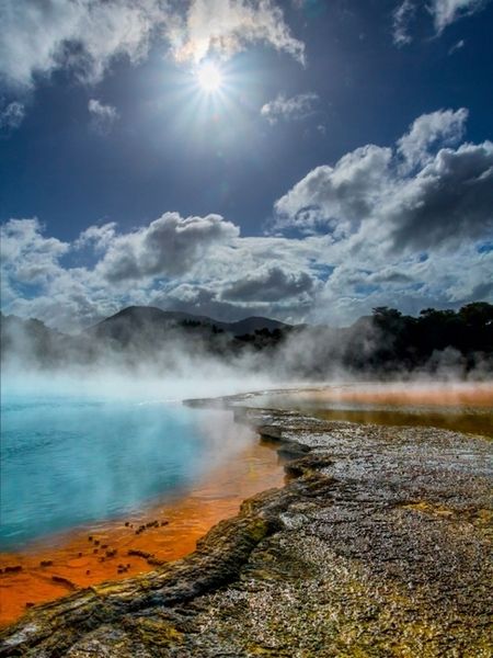 Produktbild: Hei&szlig;er Dampf auf dem Champagnersee, Wai-O-Tapu. Neuseeland (Puzzle)