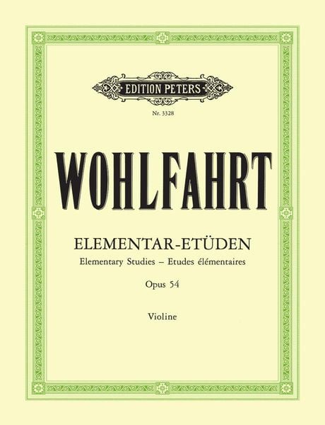 40 Elementar-Etüden für Violine solo op. 54