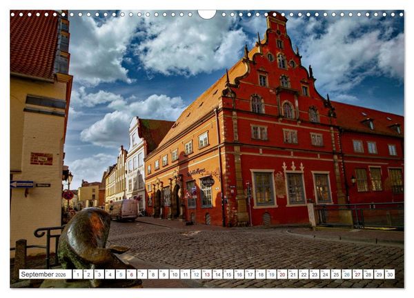 Produktbild: Wismar - Die Ostseeperle unter den deutschen Hansest&auml;dten (Wandkalender 2026 DIN A3 quer), CALVENDO Monatskalender