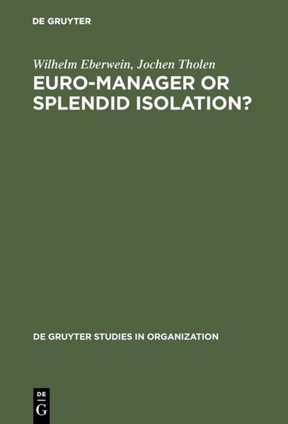 Produktbild: Euro-Manager or Splendid Isolation?