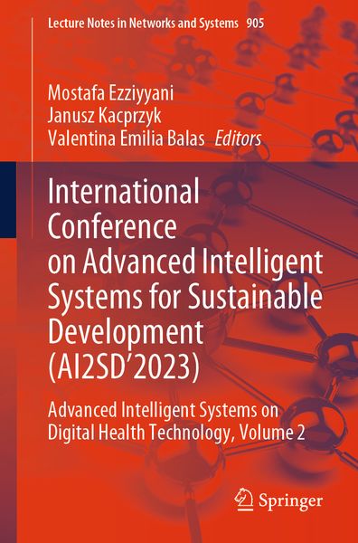 Produktbild: International Conference on Advanced Intelligent Systems for Sustainable Development (AI2SD&rsquo;2023)