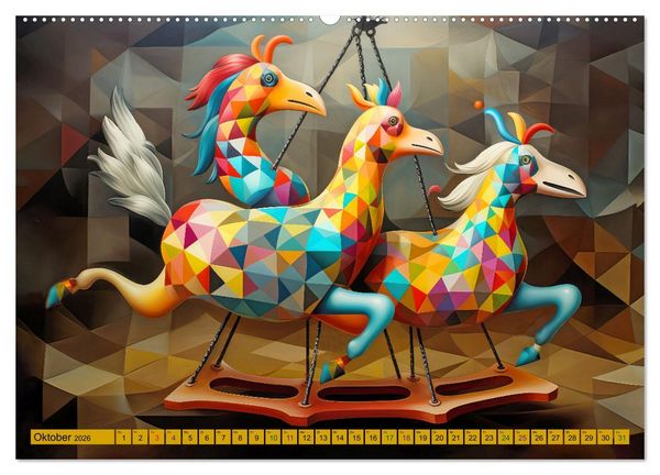 Produktbild: Zirkus Witzig und skurril (Wandkalender 2026 DIN A2 quer), CALVENDO Monatskalender