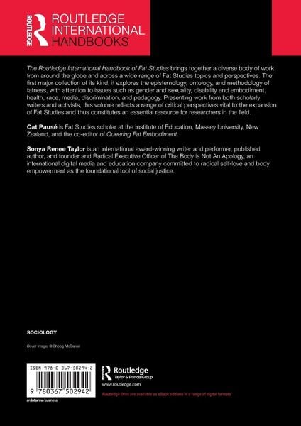 Produktbild: The Routledge International Handbook of Fat Studies