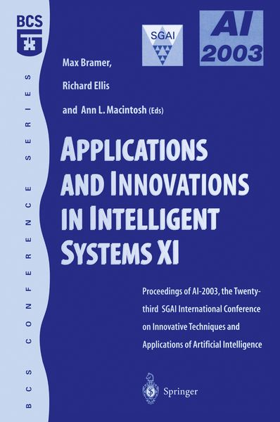 Produktbild: Applications and Innovations in Intelligent Systems XI