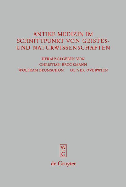Produktbild: Antike Medizin im Schnittpunkt von Geistes- und Naturwissenschaften