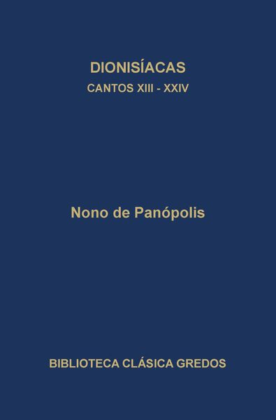 Produktbild: Dionis&iacute;acas. Cantos XIII - XXIV