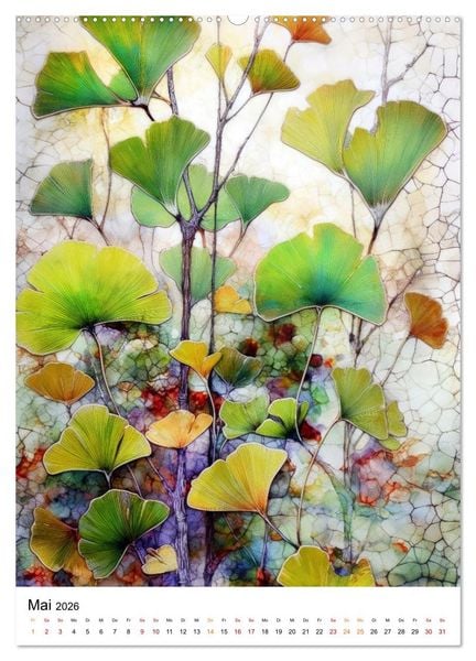 Produktbild: Ginkgo Biloba Sch&ouml;nheit (Wandkalender 2026 DIN A2 hoch), CALVENDO Monatskalender