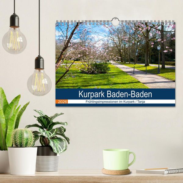 Produktbild: Kurpark Baden-Baden (Wandkalender 2026 DIN A4 quer), CALVENDO Monatskalender