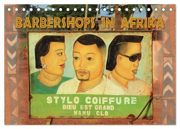 Produktbild: Barbershops in Afrika (Tischkalender 2026 DIN A5 quer), CALVENDO Monatskalender