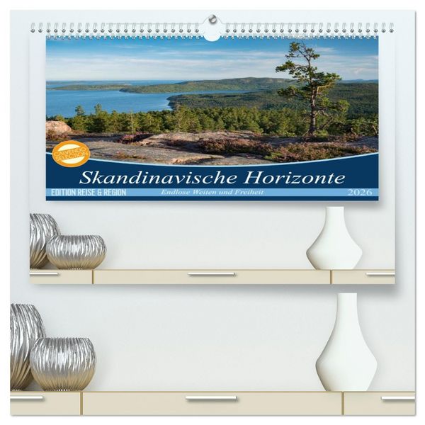 Produktbild: Skandinavische Horizonte (hochwertiger Premium Wandkalender 2026 DIN A2 quer), Kunstdruck in Hochglanz