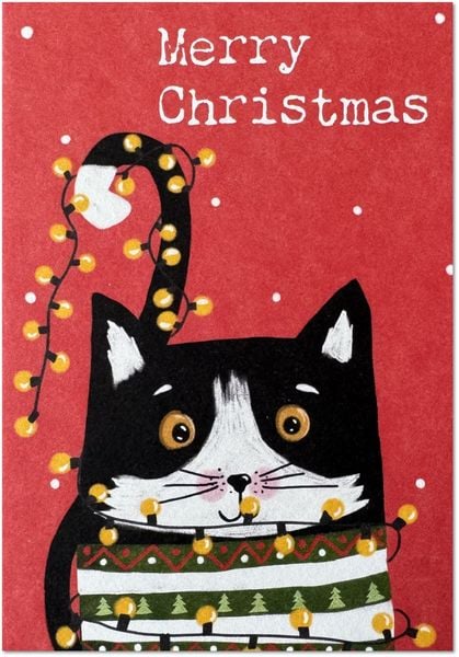 Produktbild: KEITCARDS Weihnachtskarten - handgezeichnete Postkarten, 6er Set