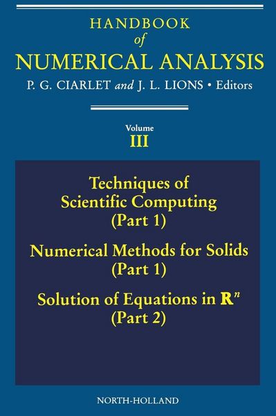 Produktbild: Techniques of Scientific Computing (Part 1) - Solutions of Equati