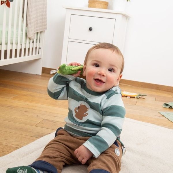 Produktbild: sigikid 41178 - Greifling Kroko Kinderbunt, Krokodil, Red Stars Kollektion