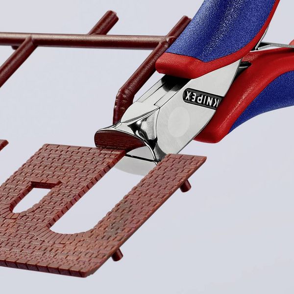 Produktbild: Knipex 64 12 115 Elektronik- u. Feinmechanik Vornschneider mit Facette 115mm