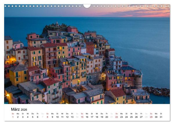 Produktbild: Blick auf die Ligurische K&uuml;ste (Wandkalender 2026 DIN A3 quer), CALVENDO Monatskalender