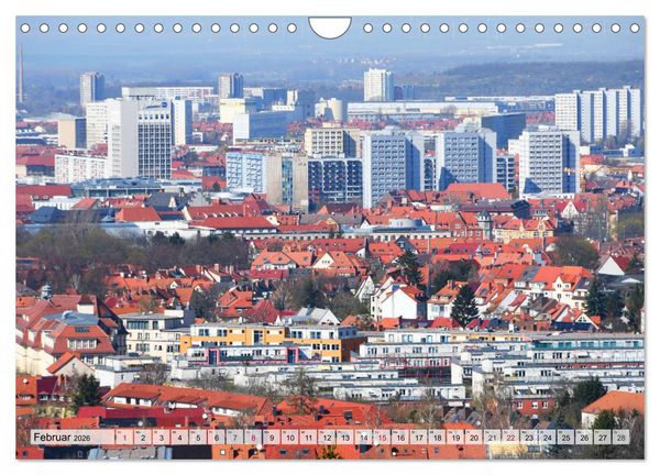 Produktbild: Architektur-Charme der DDR (Erfurt) (Wandkalender 2026 DIN A4 quer), CALVENDO Monatskalender