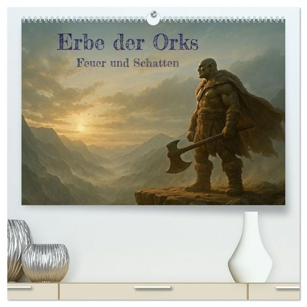Produktbild: Erbe der Orks. Feuer und Schatten (hochwertiger Premium Wandkalender 2026 DIN A2 quer), Kunstdruck in Hochglanz