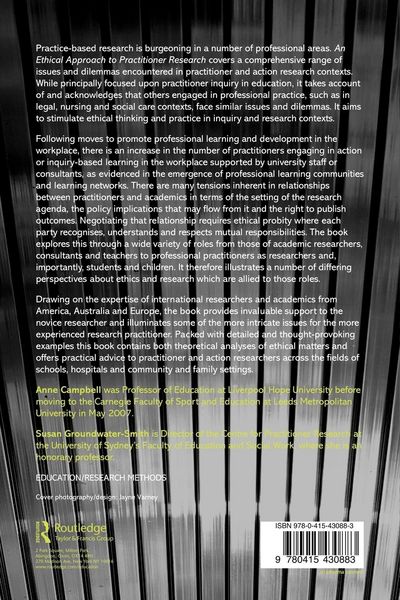 Produktbild: An Ethical Approach to Practitioner Research
