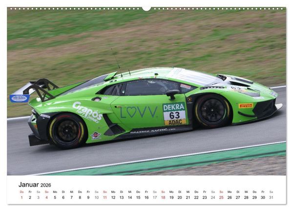 Produktbild: GT Masters (hochwertiger Premium Wandkalender 2026 DIN A2 quer), Kunstdruck in Hochglanz