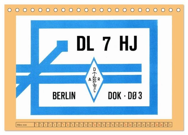 Produktbild: Amateurfunk in West-Berlin (Tischkalender 2026 DIN A5 quer), CALVENDO Monatskalender