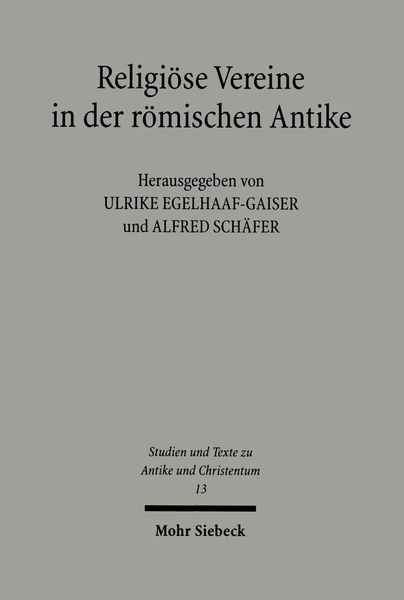 Produktbild: Religi&ouml;se Vereine in der r&ouml;mischen Antike