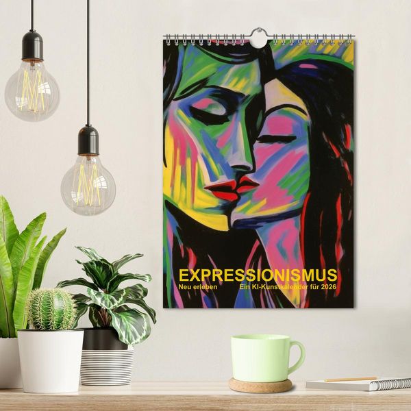 Produktbild: EXPRESSIONISMUS Neu Erleben Ein KI-Kunstkalender (Wandkalender 2026 DIN A4 hoch), CALVENDO Monatskalender