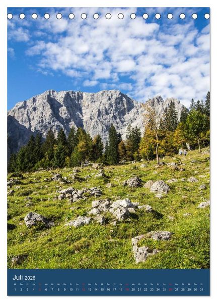 Produktbild: Karwendel - Hinterriss-Eng (Tischkalender 2026 DIN A5 hoch), CALVENDO Monatskalender