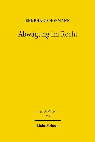 Produktbild: Abw&auml;gung im Recht