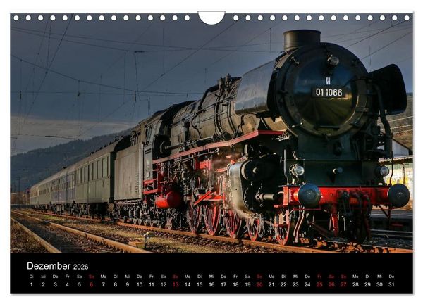 Produktbild: Mein Dampfbahnkalender 2026 (Wandkalender 2026 DIN A4 quer), CALVENDO Monatskalender
