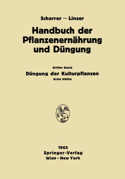 Produktbild: D&uuml;ngung der Kulturpflanzen