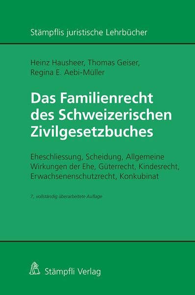Produktbild: Das Familienrecht des Schweizerischen Zivilgesetzbuches