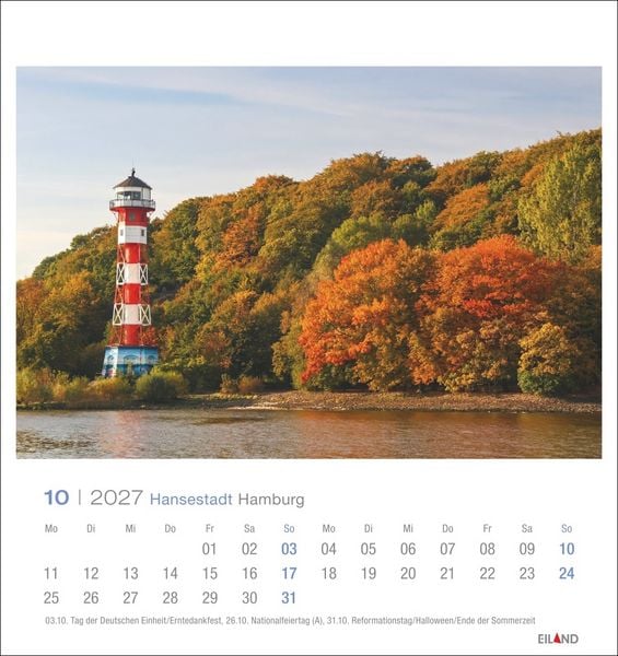 Produktbild: Hansestadt Hamburg Postkartenkalender 2027
