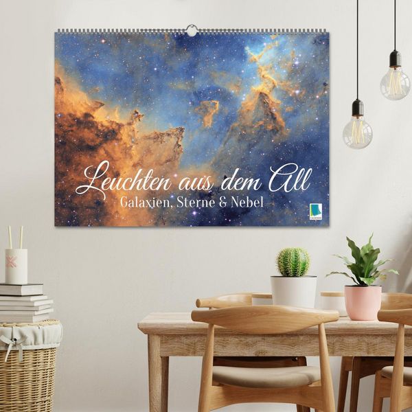 Produktbild: Galaxien, Sterne und Nebel: Leuchten aus dem All (Wandkalender 2026 DIN A2 quer), CALVENDO Monatskalender