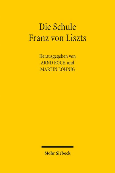 Produktbild: Die Schule Franz von Liszts