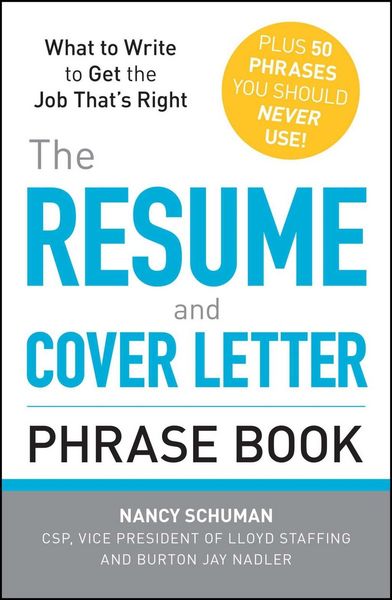 Produktbild: The Resume and Cover Letter Phrase Book