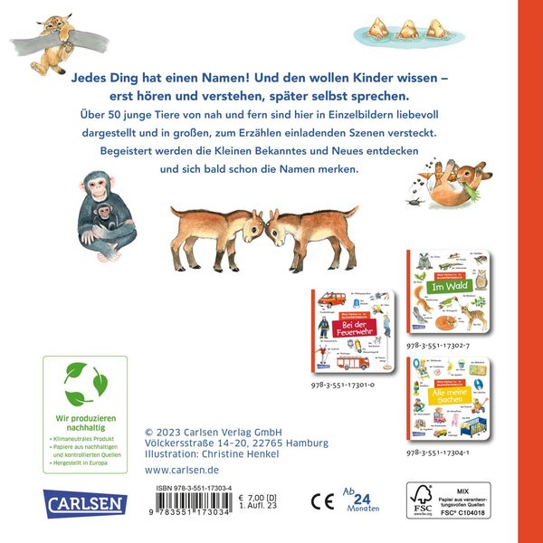 Produktbild: Mein kleines buntes Bildw&ouml;rterbuch: Viele Tierkinder