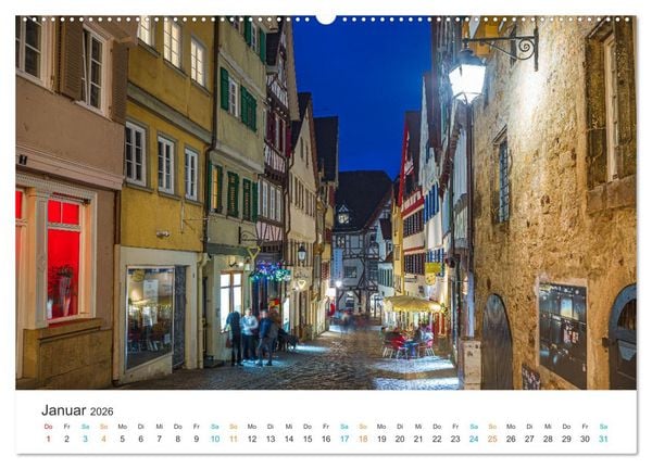 Produktbild: T&uuml;bingen - Die schw&auml;bische Universit&auml;tsstadt (hochwertiger Premium Wandkalender 2026 DIN A2 quer), Kunstdruck in Hochglanz