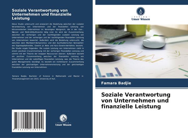 Produktbild: Soziale Verantwortung von Unternehmen und finanzielle Leistung