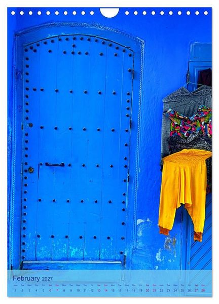 Produktbild: Chefchouen - The Blue City (Wall Calendar 2027 DIN A4 portrait), CALVENDO 12 Month Wall Calendar