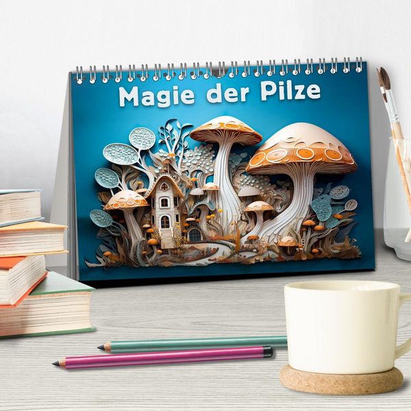Produktbild: Magie der Pilze (Tischkalender 2026 DIN A5 quer), CALVENDO Monatskalender