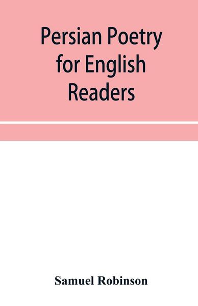 Produktbild: Persian poetry for English readers