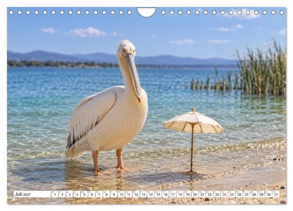 Produktbild: NICHT MEIN PROBLEM - Tiere mit Charakter (Wandkalender 2027 DIN A4 quer), CALVENDO Monatskalender