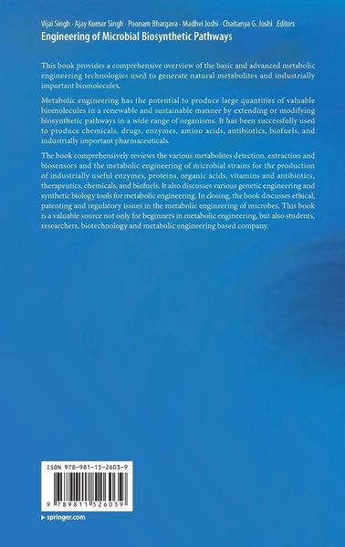 Produktbild: Engineering of Microbial Biosynthetic Pathways