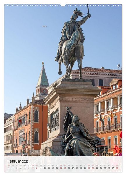 Produktbild: Venedig - Zwischen Wasser und Himmel (Wandkalender 2026 DIN A2 hoch), CALVENDO Monatskalender